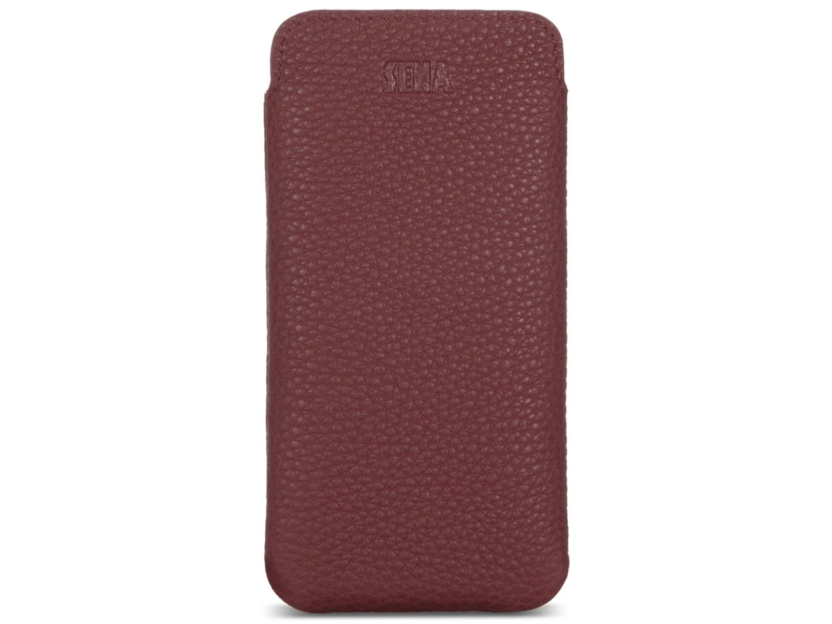 Sena Ultraslim Sleeve Rood Leer - iPhone 13 hoesje