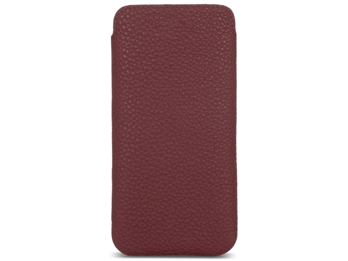 Sena Ultraslim Sleeve Rood Leer - iPhone 13 hoesje