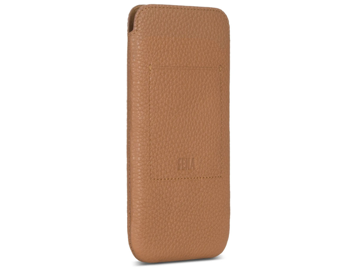 Sena Ultraslim Wallet Sleeve Bruin Leer - iPhone 13 hoesje