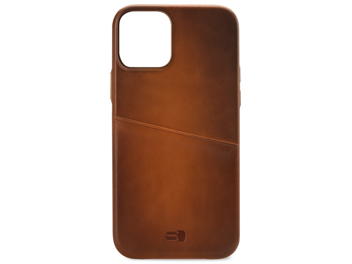 Senza Desire Card Case Burned Cognac - iPhone 13 hoesje Leer