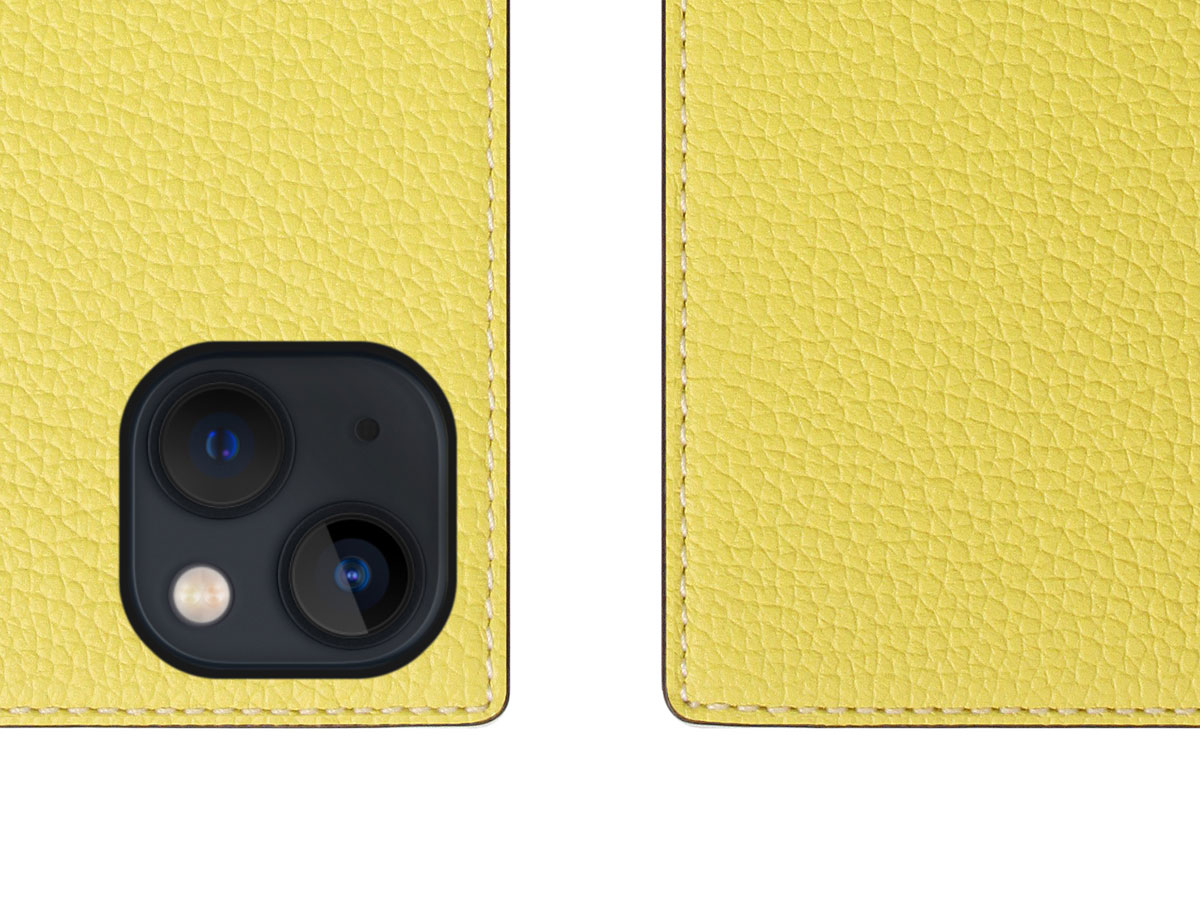 SLG Design D8 Folio Leer Lemon - iPhone 13 hoesje