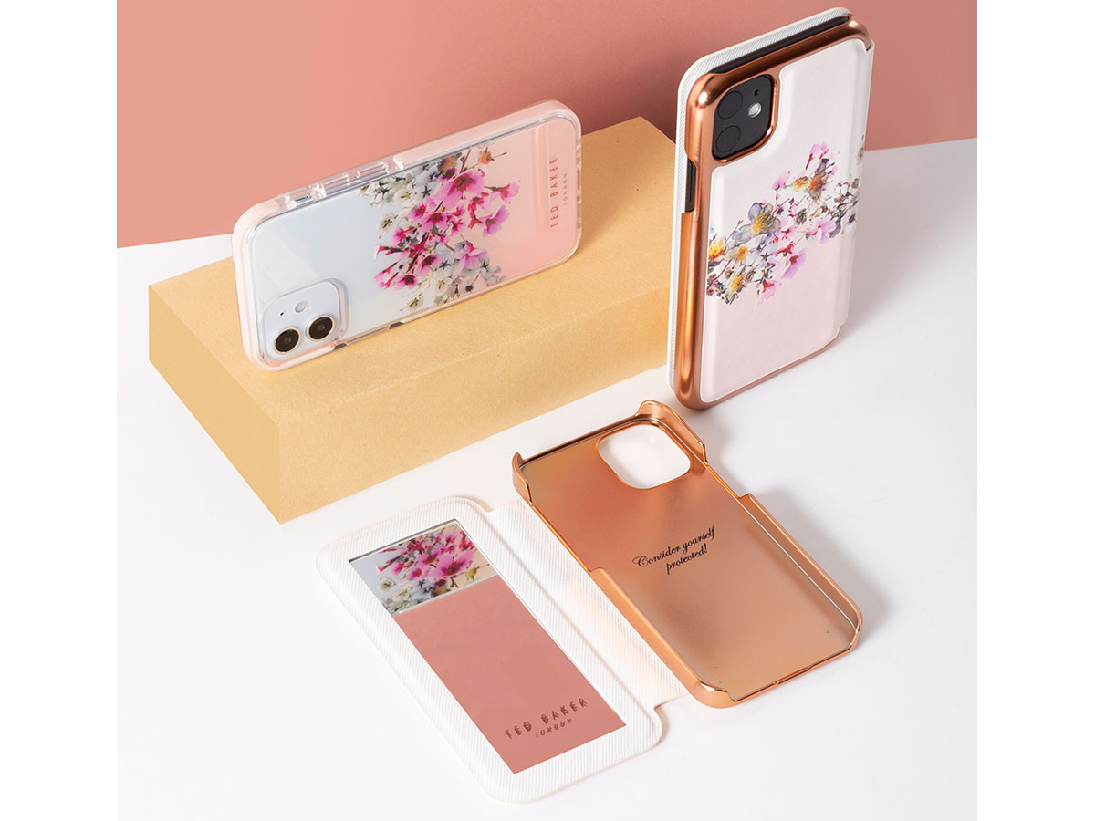 Ted Baker Jasmine Mirror Folio Case - iPhone 13 Hoesje