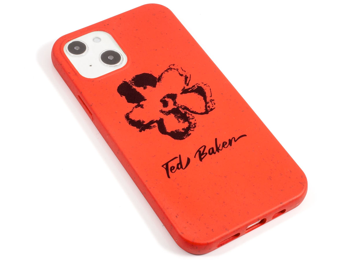 Ted Baker Bio Plastic Case Magnolia Red - iPhone 13 Hoesje