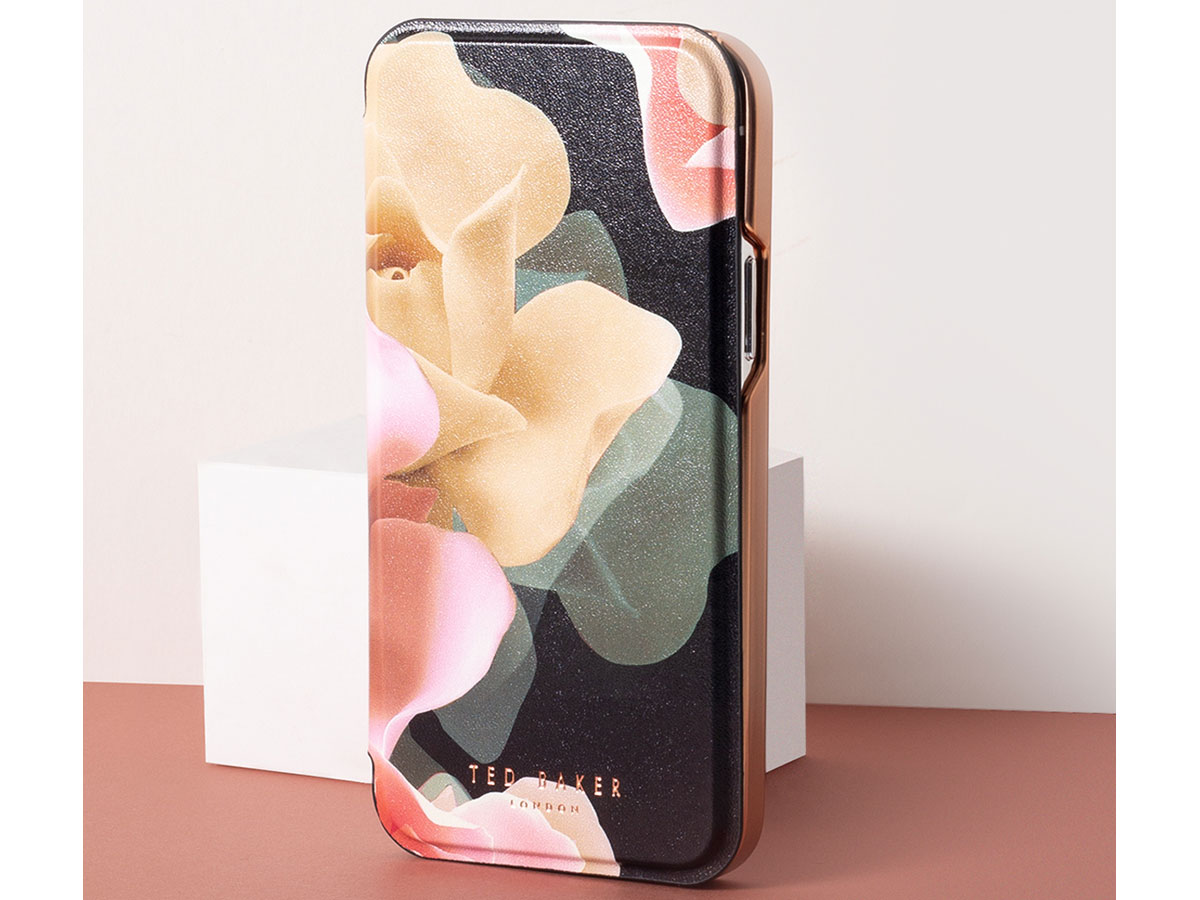 Ted Baker Porcelain Rose Mirror Folio Case - iPhone 13 hoesje