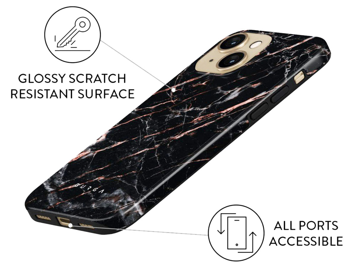 Burga Tough Case Rose Gold Marble - iPhone 13 Mini Hoesje