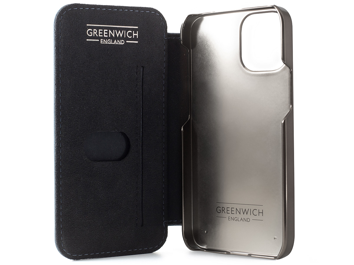 Greenwich Blake MagSafe Leather Folio Saddle - iPhone 13 Mini Hoesje