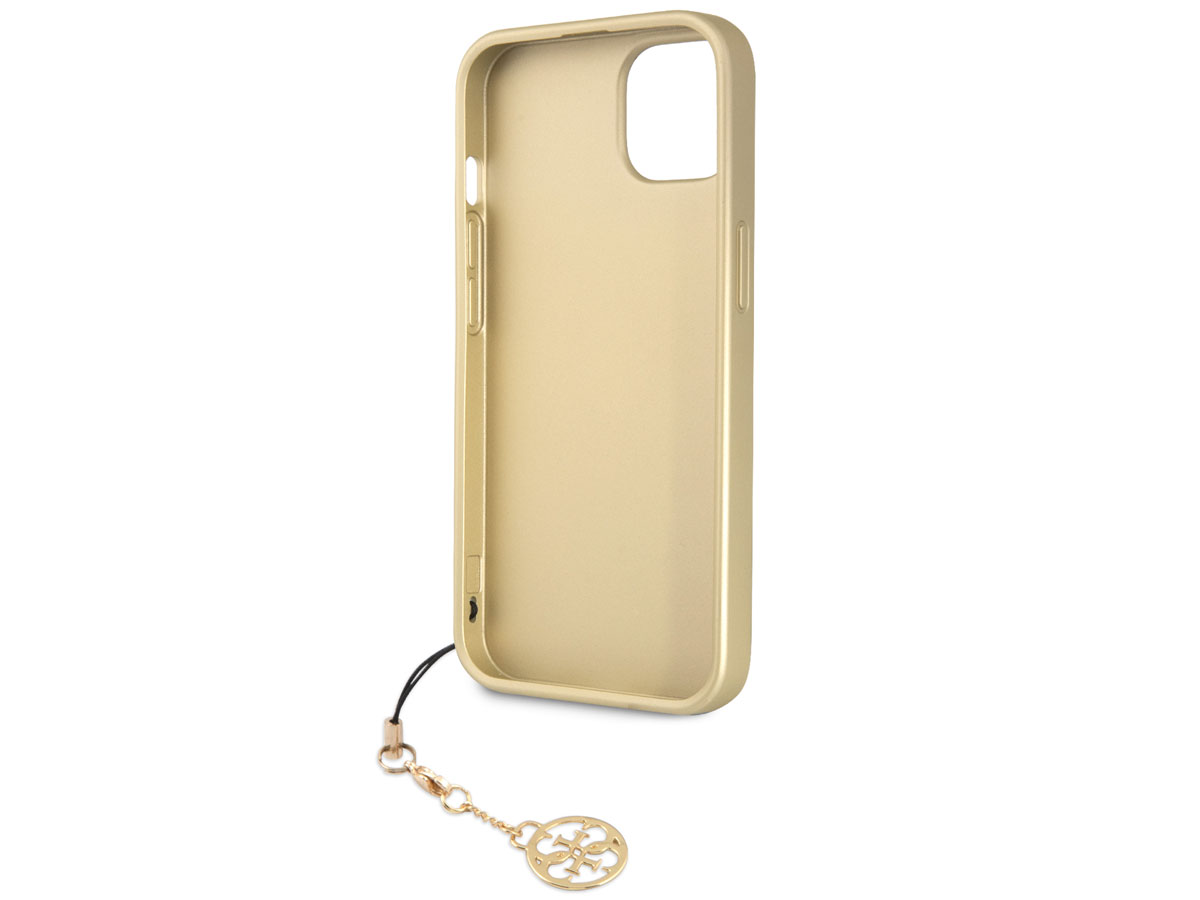 Guess 4G Monogram Charm Case Grijs - iPhone 13 Mini hoesje