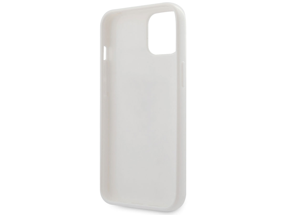 Guess Carrara Marble Case Wit - iPhone 13 Mini hoesje