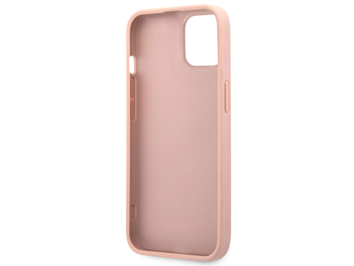 Guess Saffiano Case Roze - iPhone 13 Mini hoesje