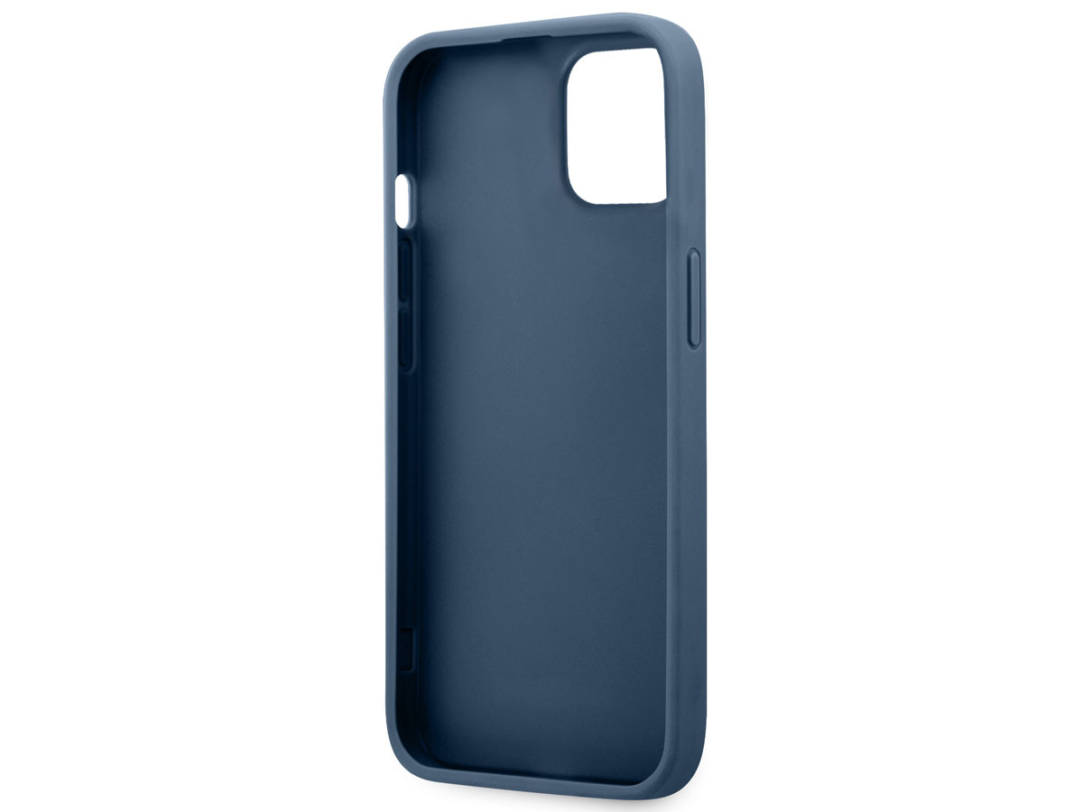 Guess Stripe 4G Monogram Case Blauw - iPhone 13 Mini hoesje