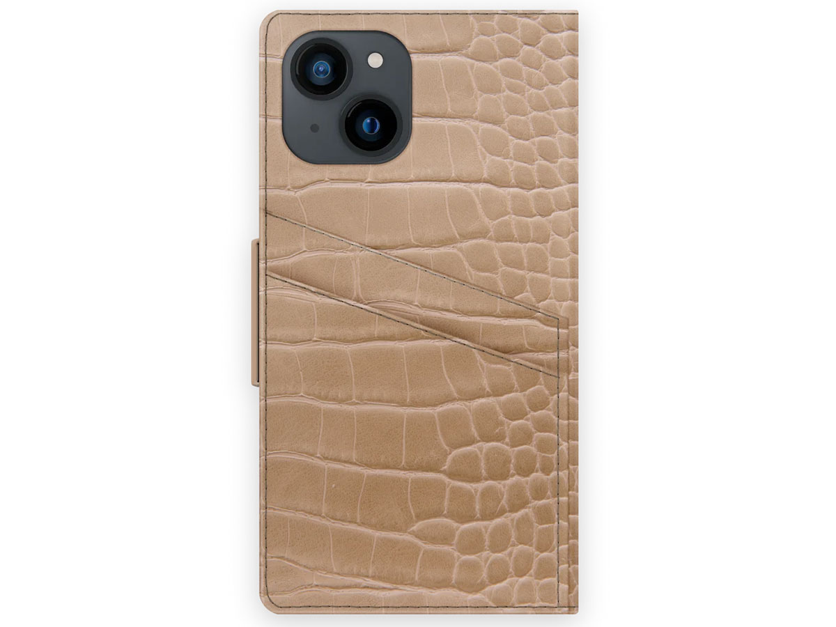 iDeal of Sweden Atelier Wallet Camel Croco - iPhone 13 Mini hoesje