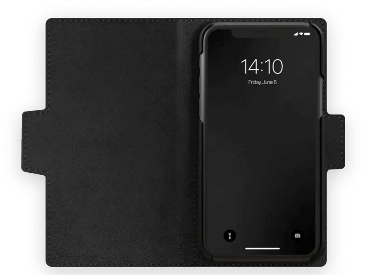 iDeal of Sweden Atelier Wallet Neo Noir Croco - iPhone 13 Mini hoesje