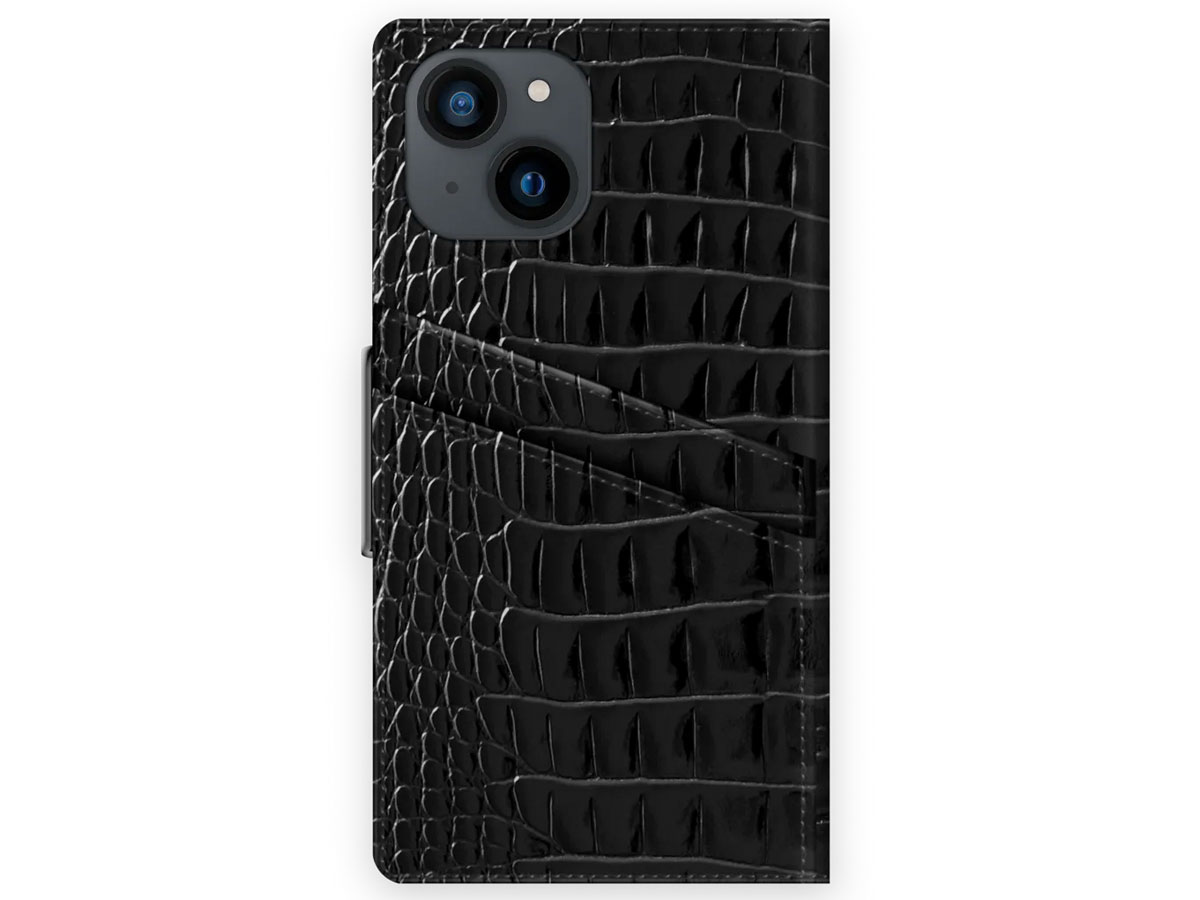 iDeal of Sweden Atelier Wallet Neo Noir Croco - iPhone 13 Mini hoesje