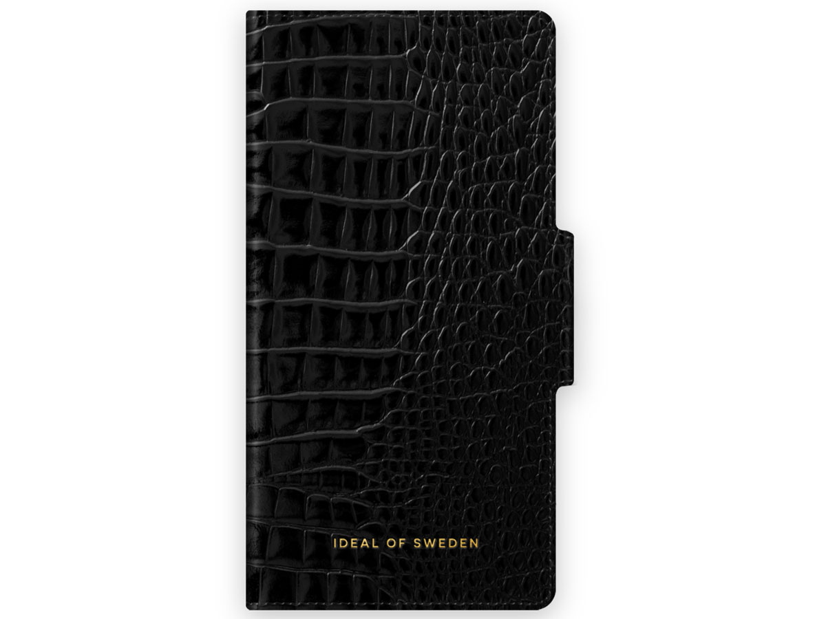 iDeal of Sweden Atelier Wallet Neo Noir Croco - iPhone 13 Mini hoesje