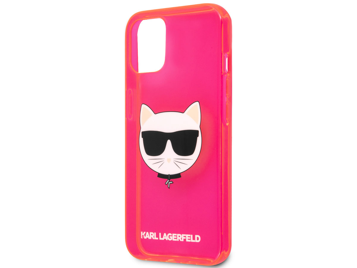 Karl Lagerfeld Choupette Case Roze - iPhone 13 Mini hoesje