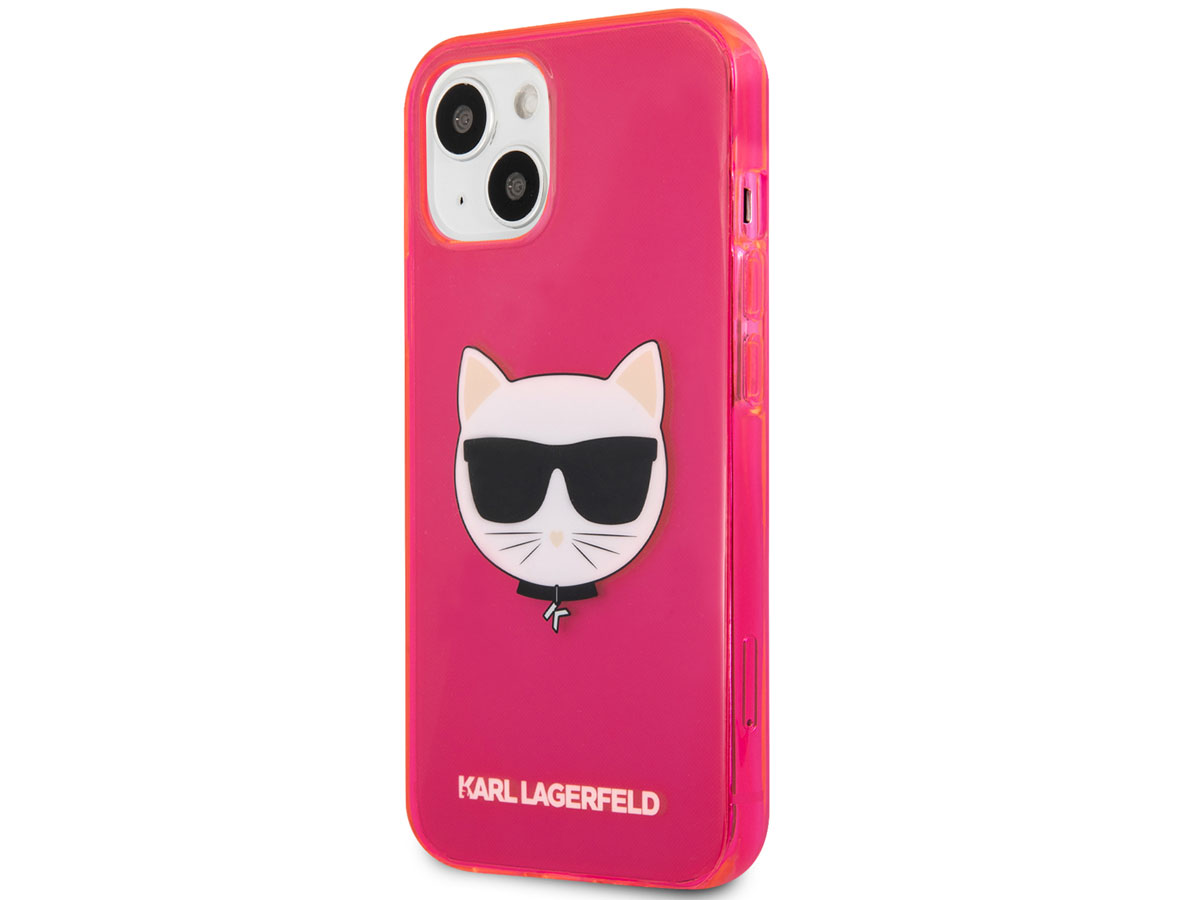 Karl Lagerfeld Choupette Case Roze - iPhone 13 Mini hoesje