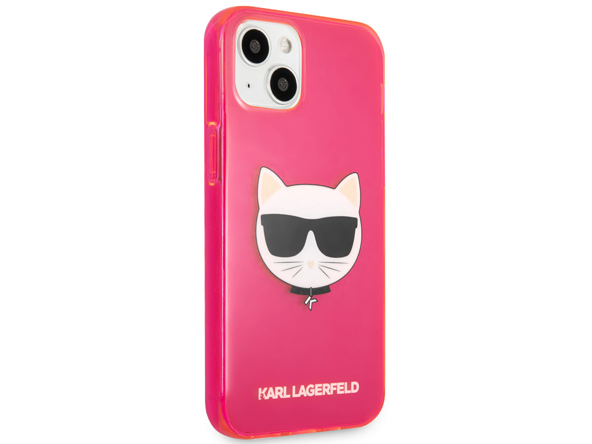 Karl Lagerfeld Choupette Case Roze - iPhone 13 Mini hoesje