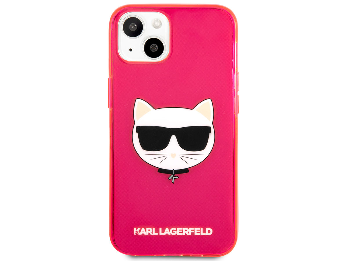 Karl Lagerfeld Choupette Case Roze - iPhone 13 Mini hoesje
