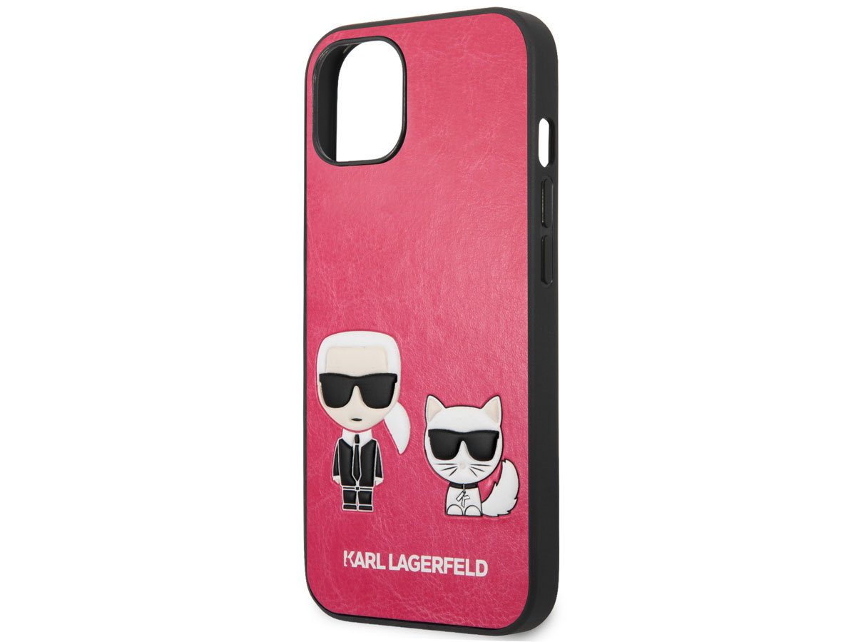 Karl Lagerfeld Ikonik Duo Case Roze - iPhone 13 Mini hoesje