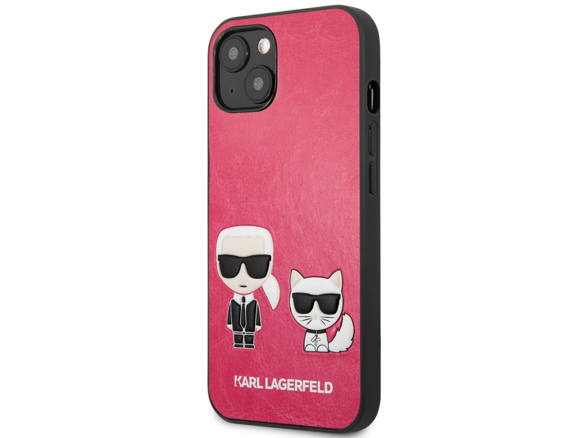 Karl Lagerfeld Ikonik Duo Case Roze - iPhone 13 Mini hoesje