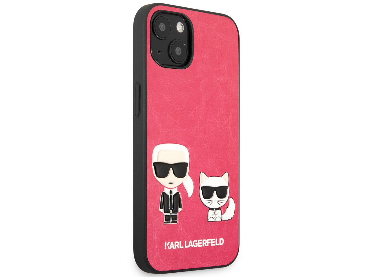 Karl Lagerfeld Ikonik Duo Case Roze - iPhone 13 Mini hoesje