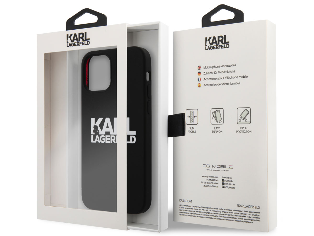 Karl Lagerfeld Logo Case - iPhone 13 Mini hoesje