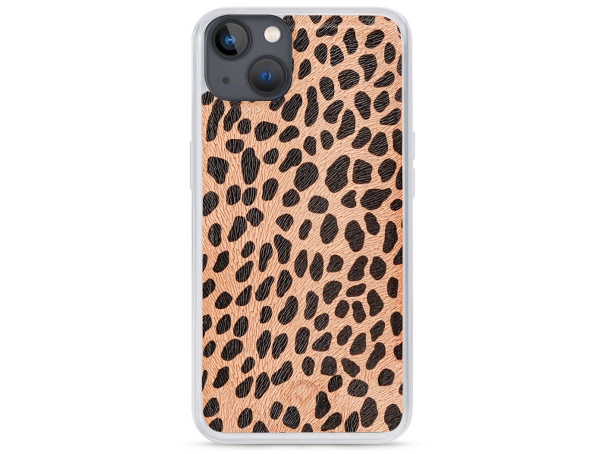 Mobilize 2in1 Magnet Zipper Case Green Leopard - iPhone 13 Mini hoesje