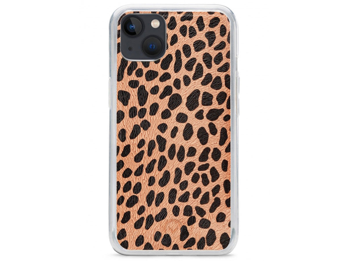 Mobilize Elegant Magnet Clutch Green Leopard - iPhone 13 Mini hoesje