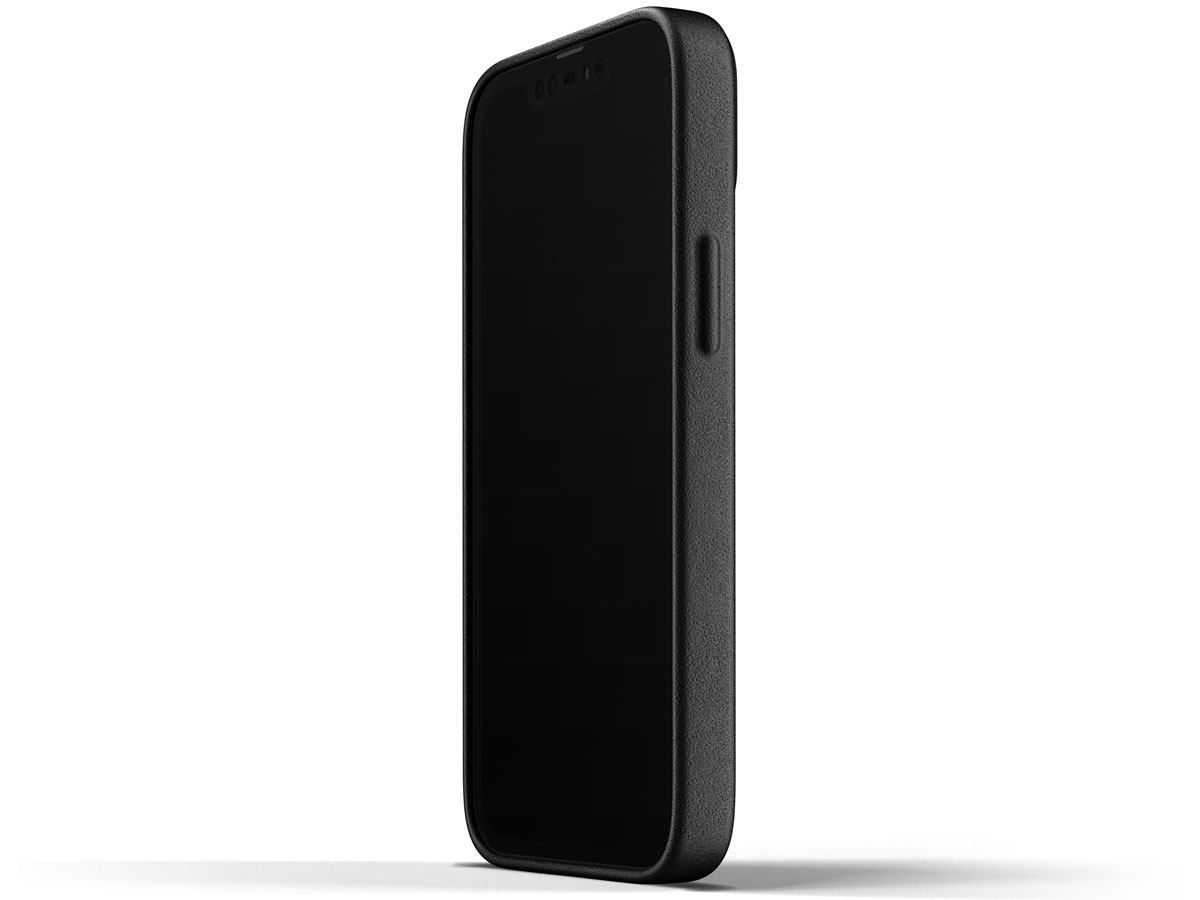 Mujjo Full Leather Case Black - iPhone 13 Mini Hoesje Leer