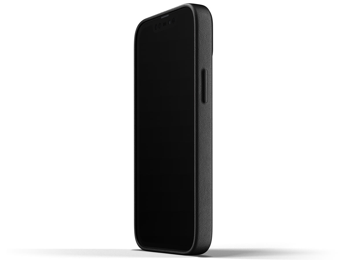 Mujjo Full Leather Wallet Case Black - iPhone 13 Mini Hoesje Leer