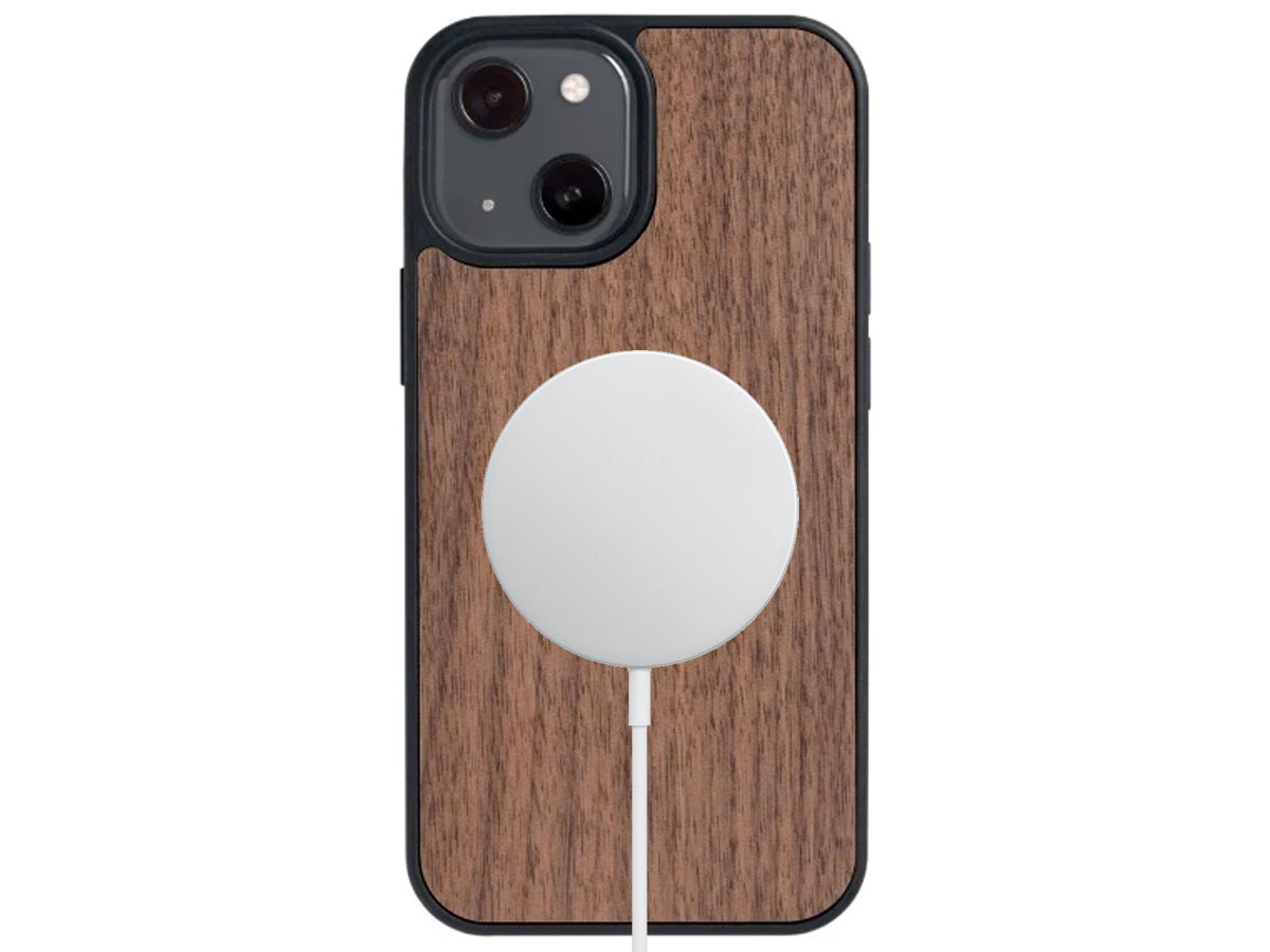 Oakywood Wooden MagSafe Case Walnut - iPhone 13 Mini hoesje