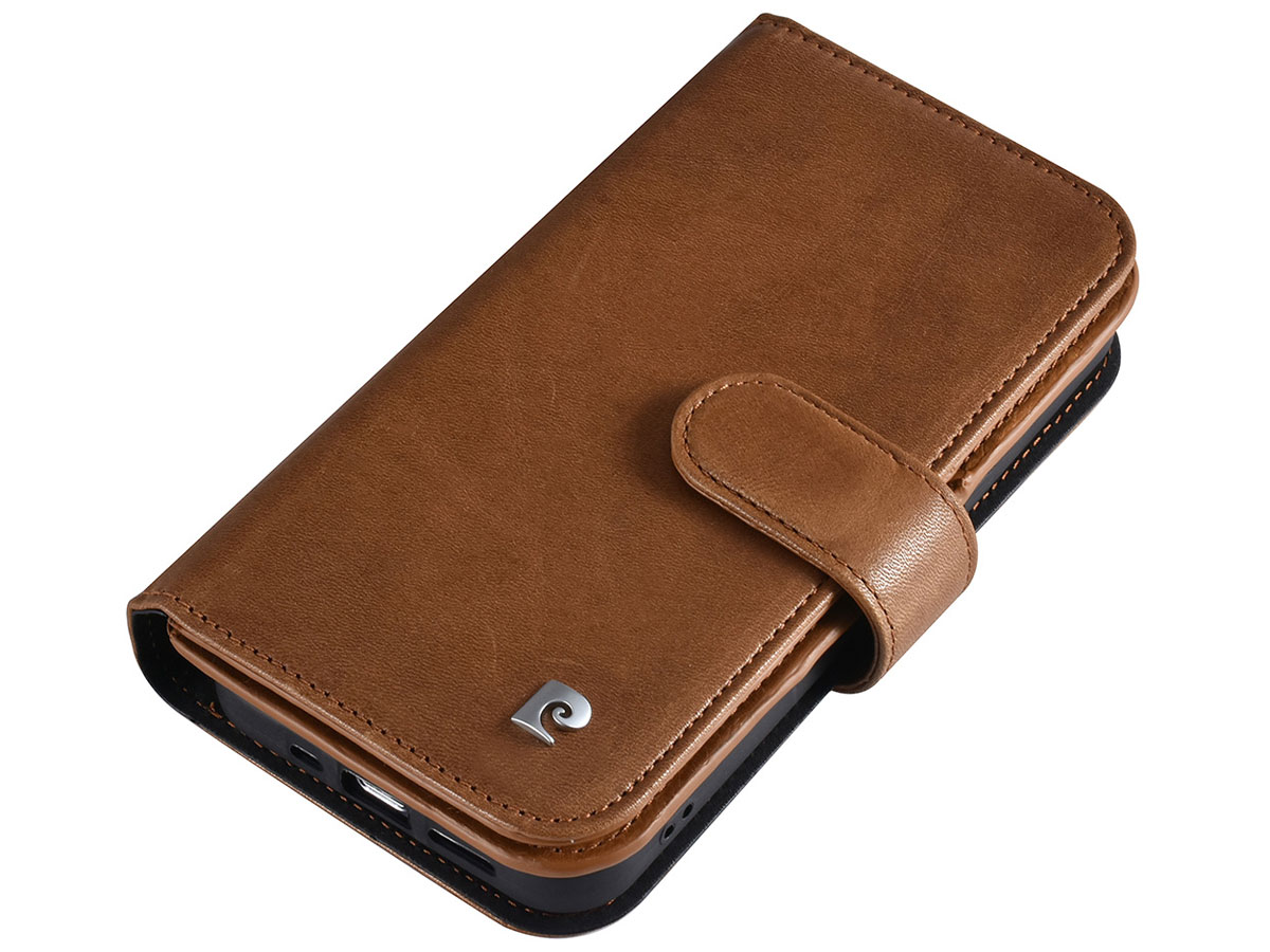 Pierre Cardin True Wallet Bruin Leer - iPhone 13 Mini hoesje