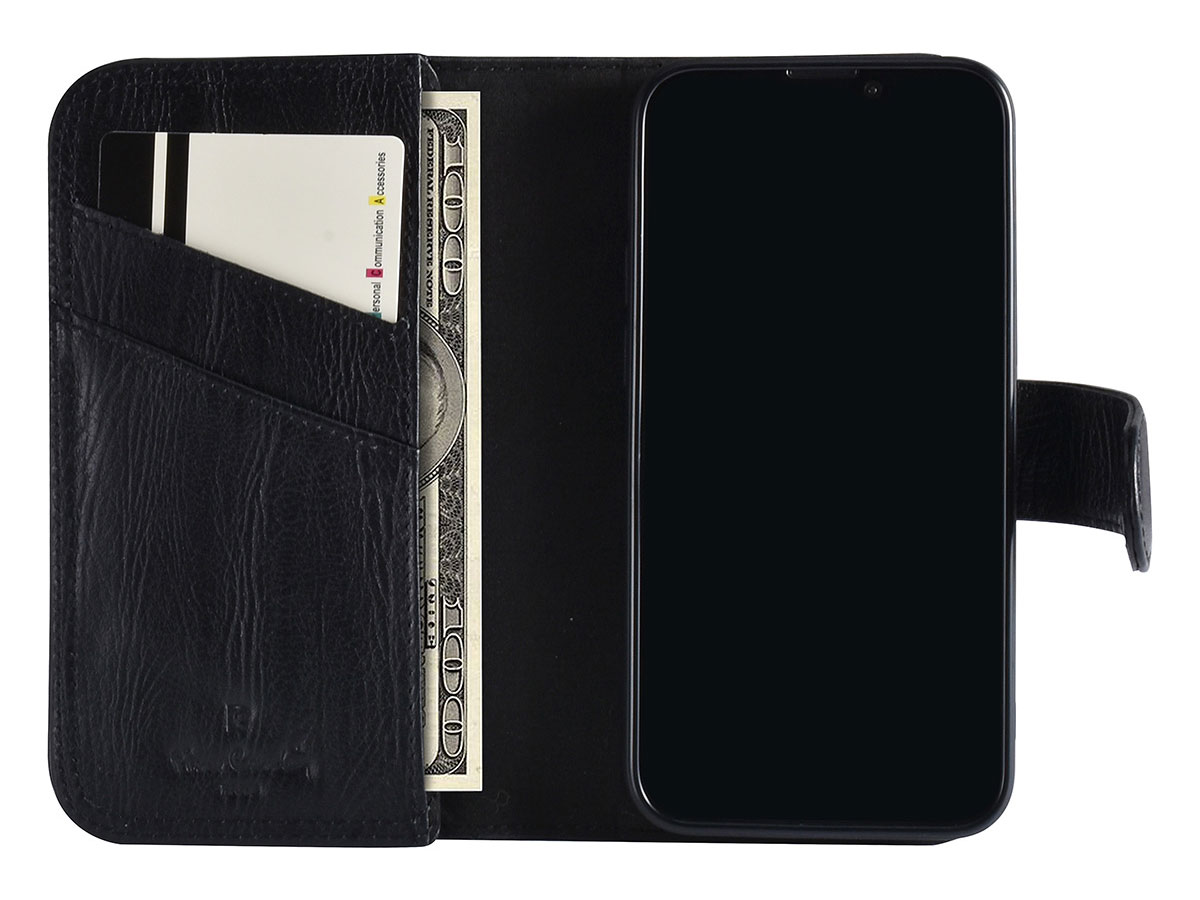 Pierre Cardin True Wallet Zwart Leer - iPhone 13 Mini hoesje