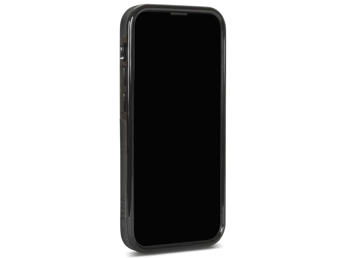 Sena Lugano Wallet Zwart - iPhone 13 Mini Hoesje Leer