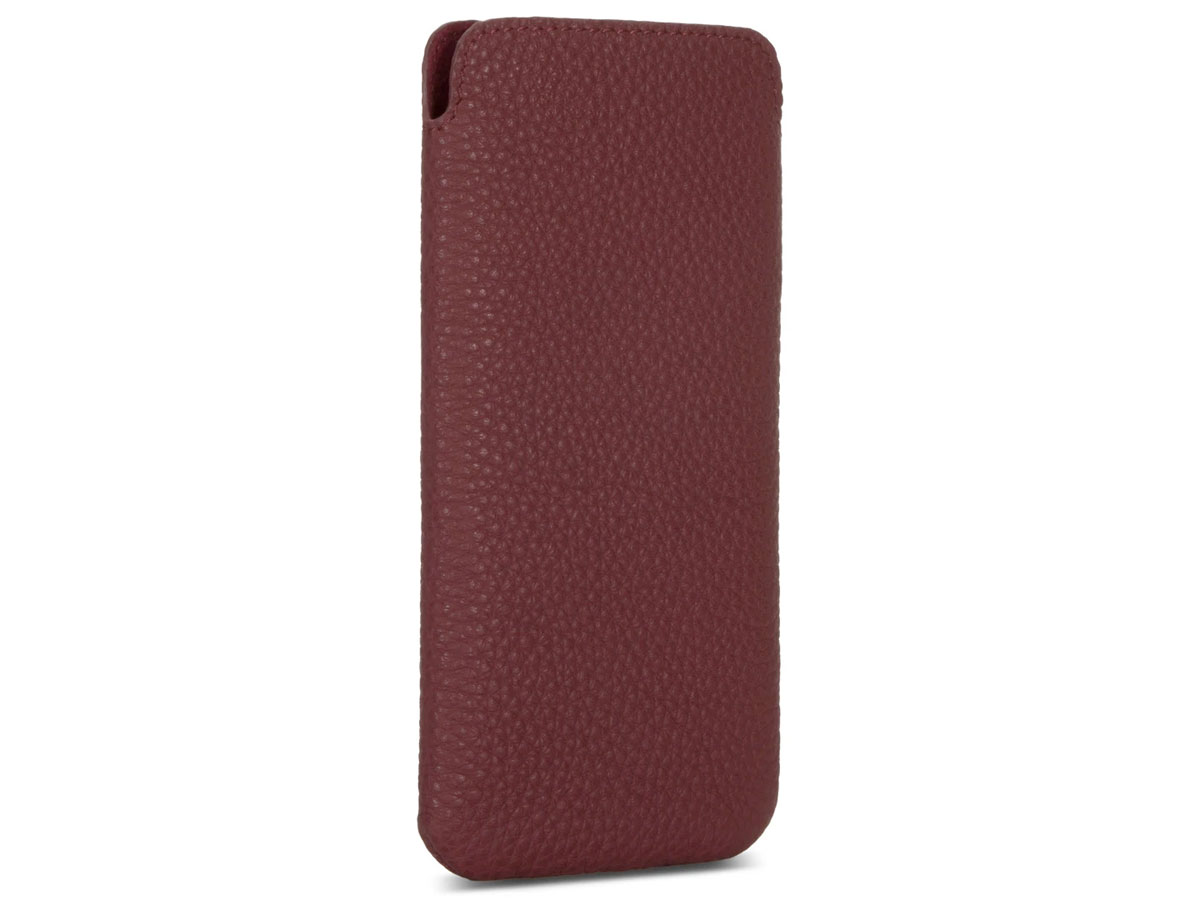 Sena Ultraslim Sleeve Rood Leer - iPhone 13 Mini hoesje