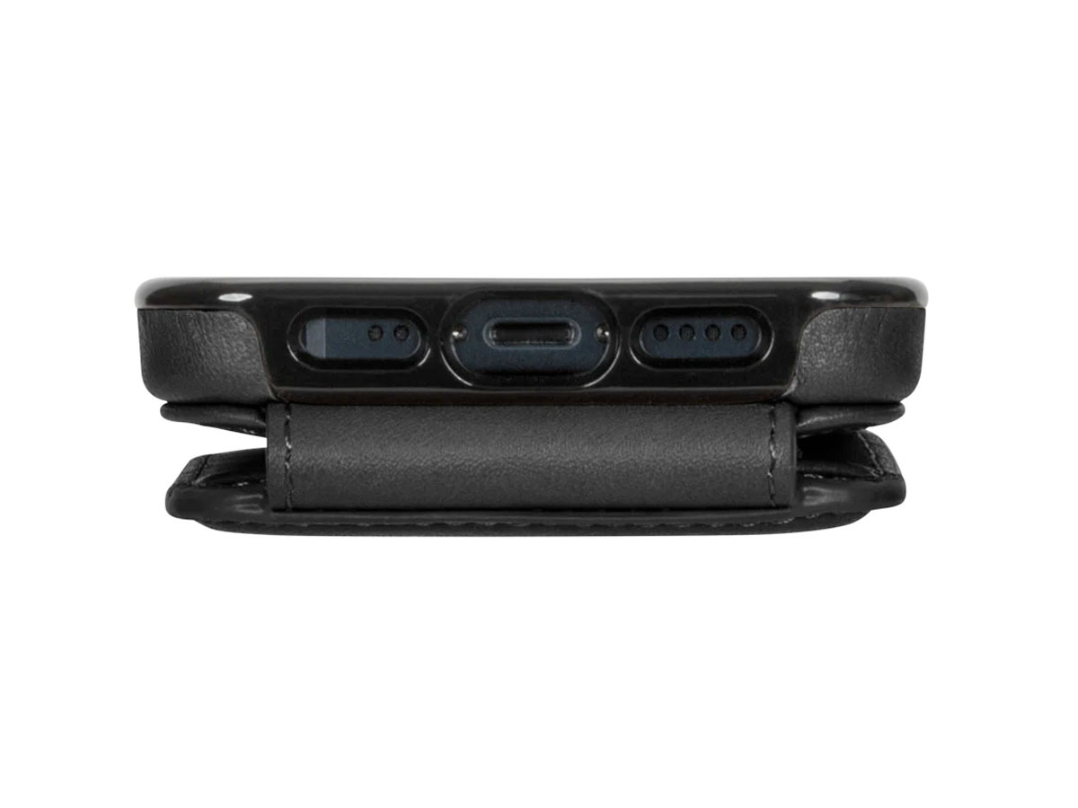 Sena WalletSkin Case Zwart - iPhone 13 Mini Hoesje Leer