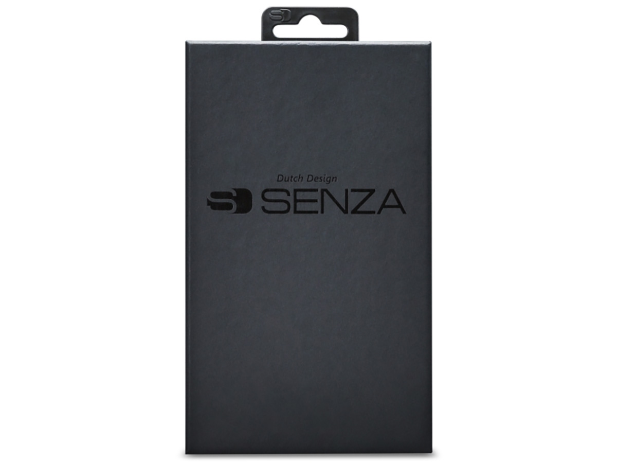 Senza Desire Card Case Zwart - iPhone 13 Mini hoesje Leer