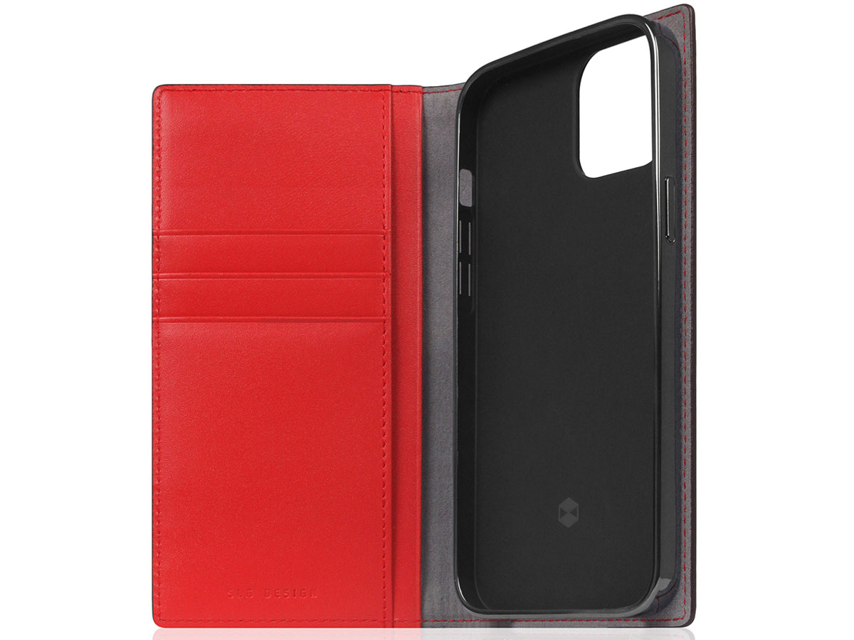 SLG Design D5 CSL Rood Leer - iPhone 13 Mini hoesje