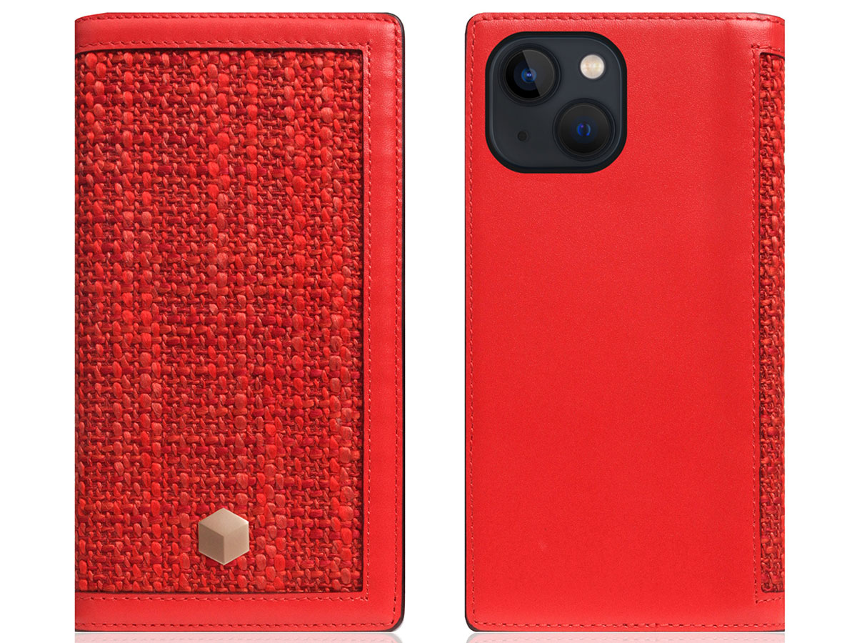 SLG Design D5 CSL Rood Leer - iPhone 13 Mini hoesje