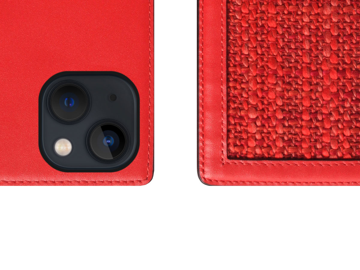 SLG Design D5 CSL Rood Leer - iPhone 13 Mini hoesje