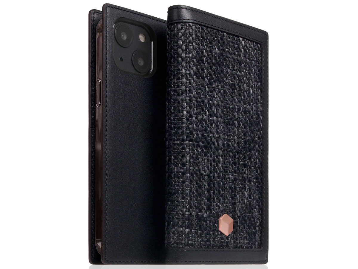 SLG Design D5 CSL Zwart Leer - iPhone 13 Mini hoesje