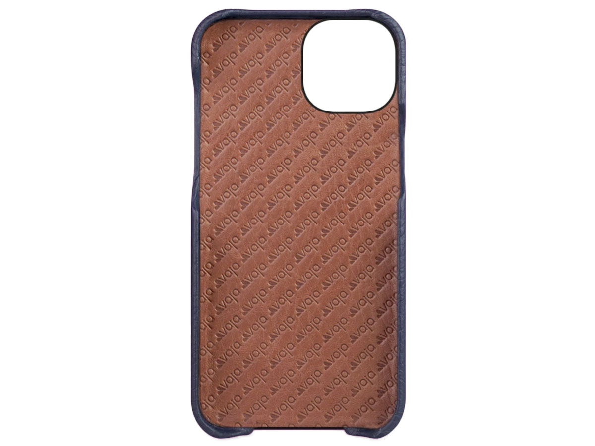 Vaja Grip Leather MagSafe Case Blauw - iPhone 13 Mini Hoesje Leer