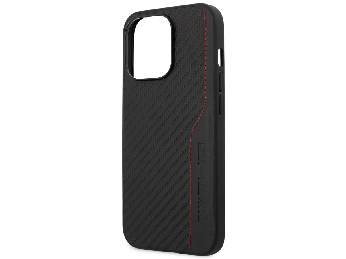 Mercedes-AMG Carbon Red Stitch Case - iPhone 13 Pro hoesje