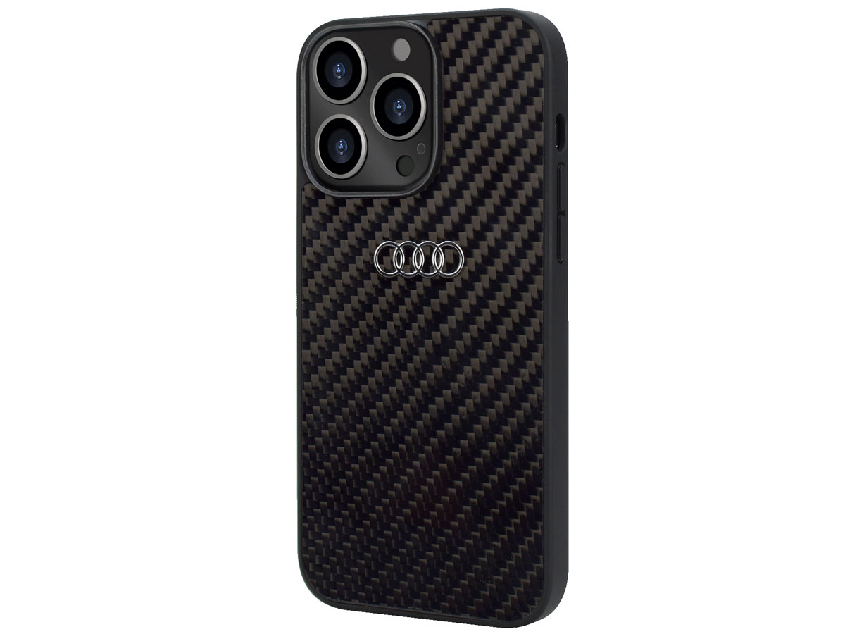 Audi R8 Series Carbon Case Zwart - iPhone 13 Pro hoesje