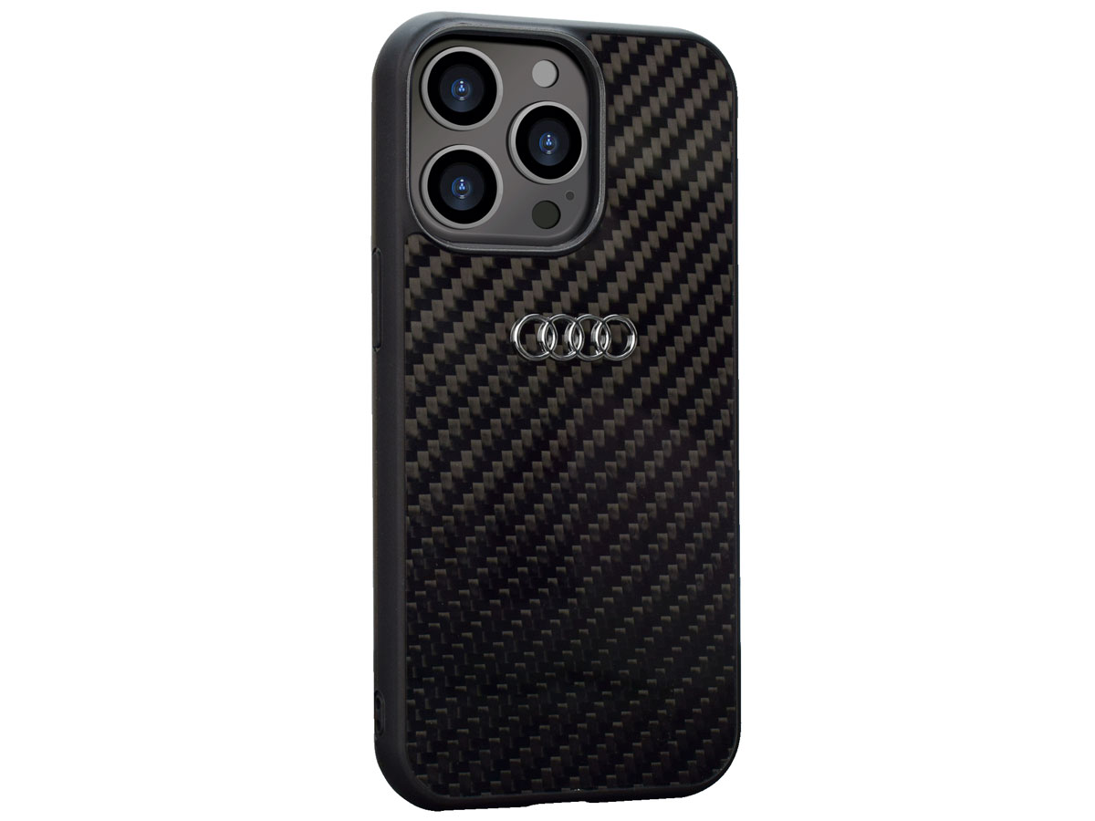 Audi R8 Series Carbon Case Zwart - iPhone 13 Pro hoesje