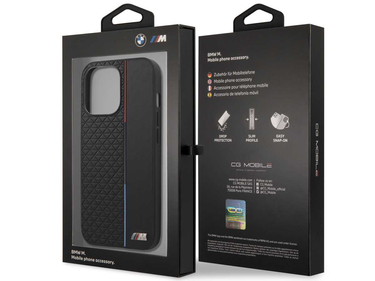 BMW M Sport Tricolor Stripe Case - iPhone 13 Pro hoesje