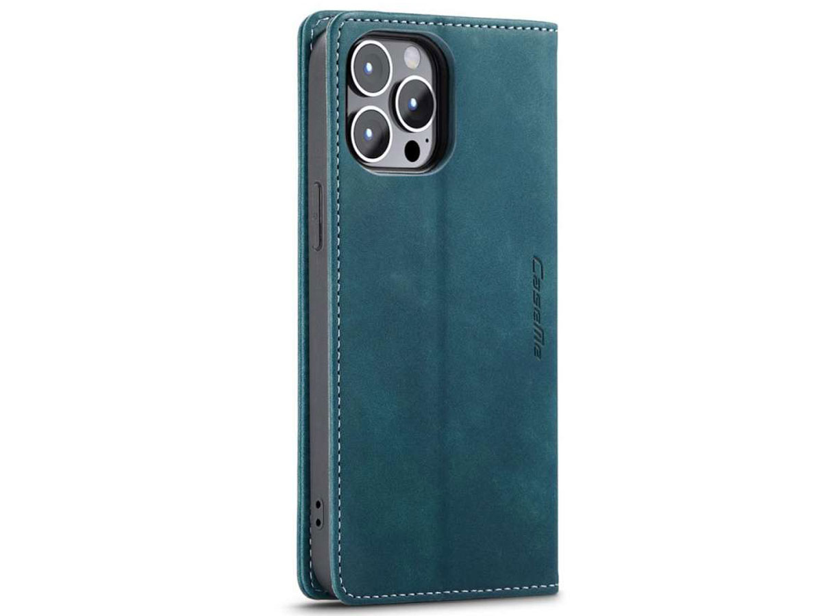 CaseMe Vintage Bookcase Groen - iPhone 13 Pro hoesje