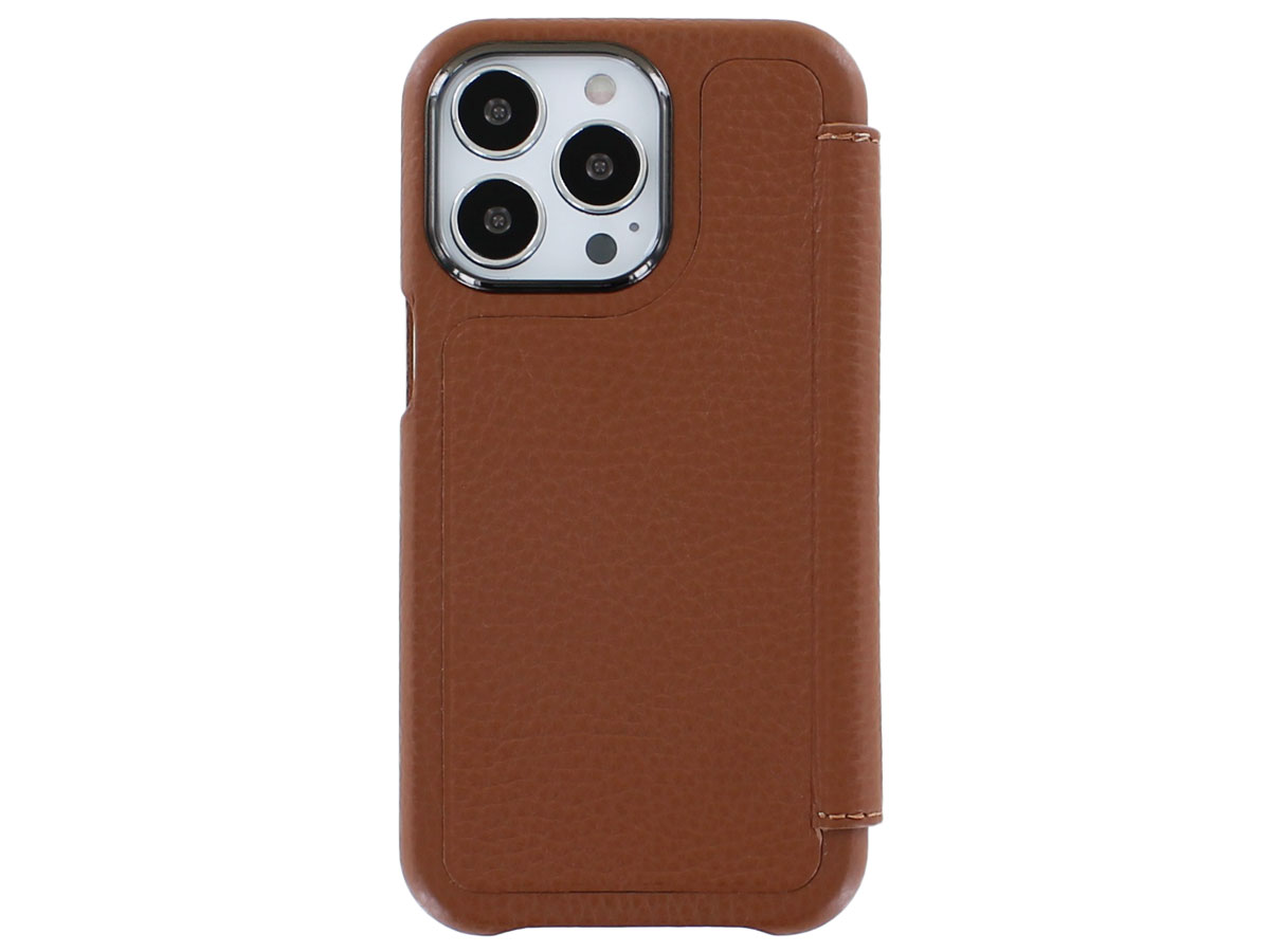 Graffi Oyster Mastrotto Leer Cognac - iPhone 13 Pro hoesje