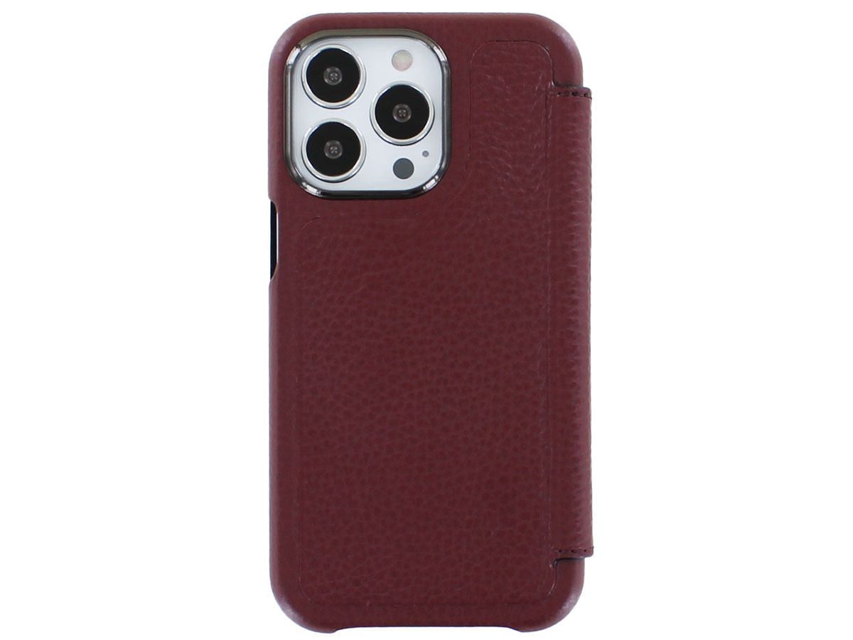 Graffi Oyster Mastrotto Leer Rood - iPhone 13 Pro hoesje