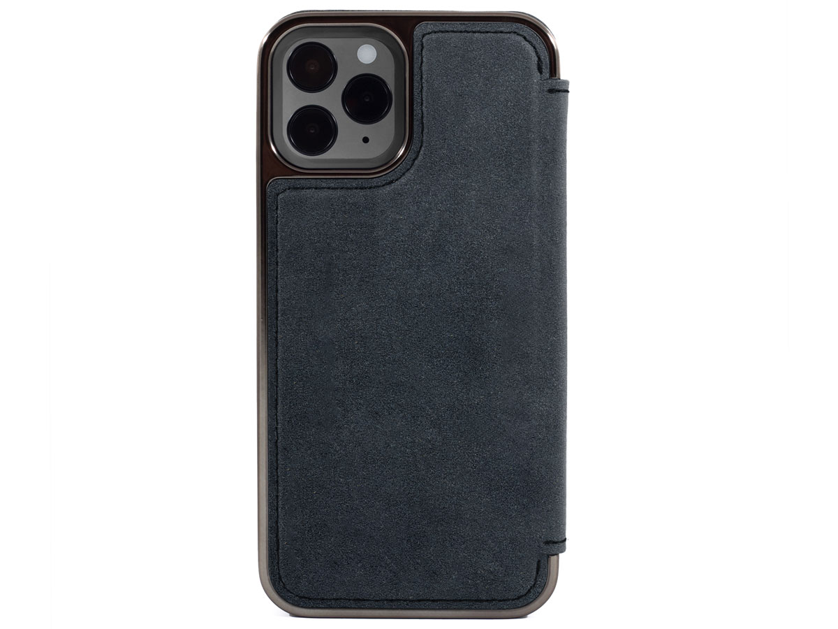 Greenwich Blake Alcantara Folio Beluga - iPhone 13 Pro Hoesje